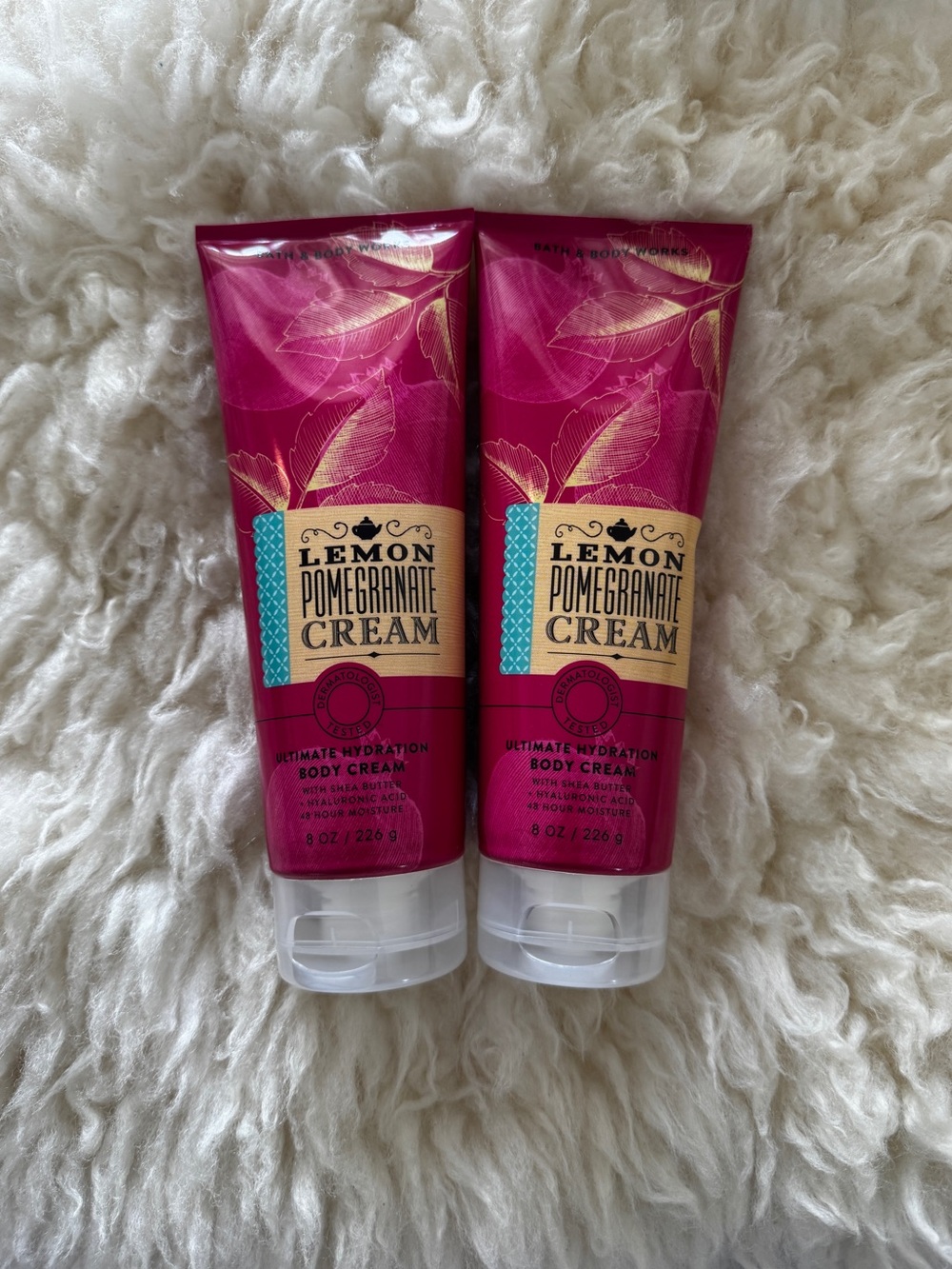 New BBW Lemon Pomegranate Cream Ultimate Hydration Body Creams